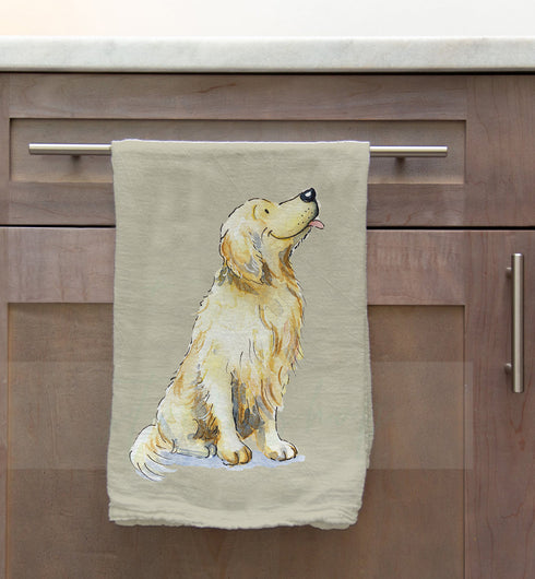 Golden Retriever Tea Towel